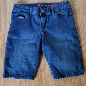 Blue Denim Skimmer Shorts